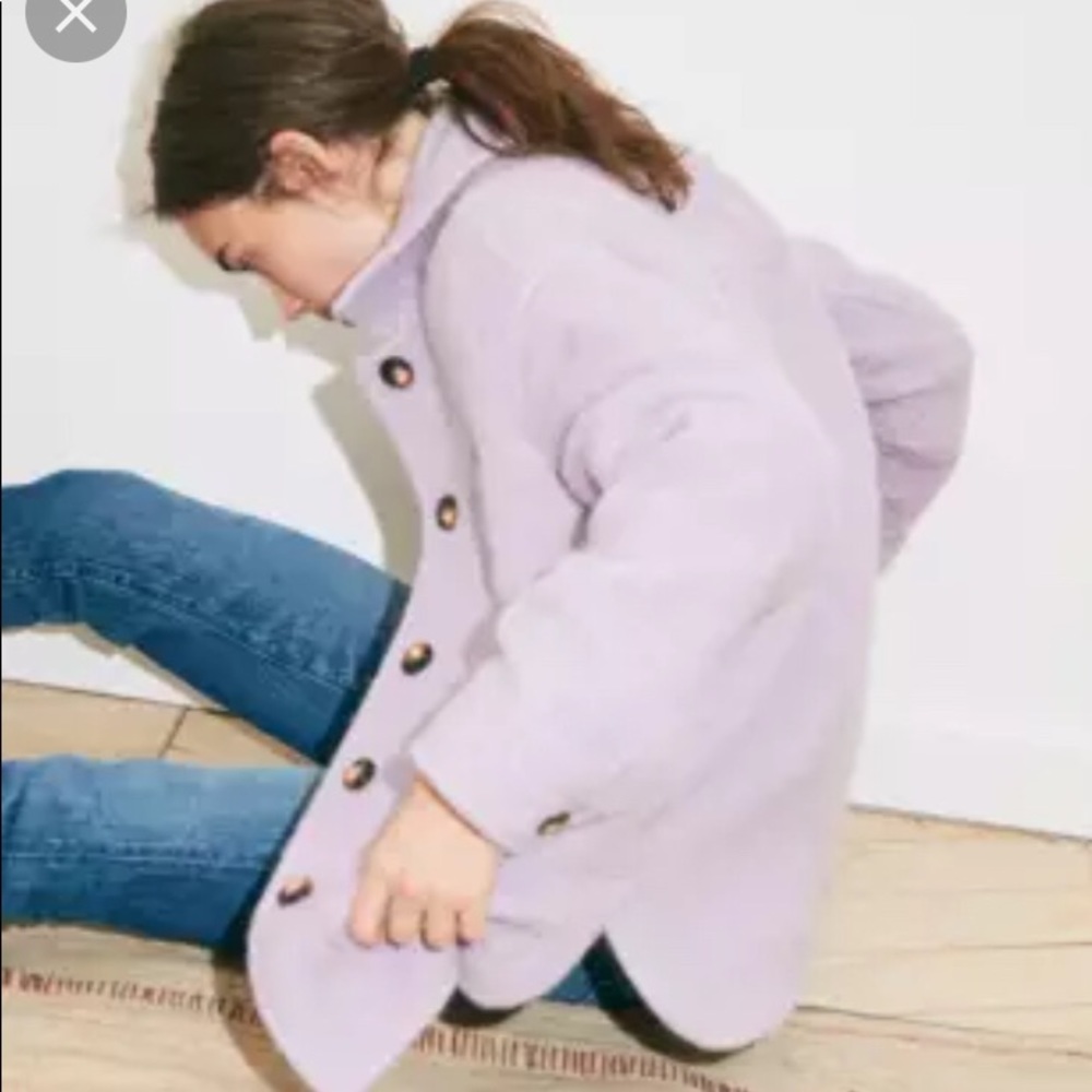 Madewell Walton shirt jacket XXS Lilac